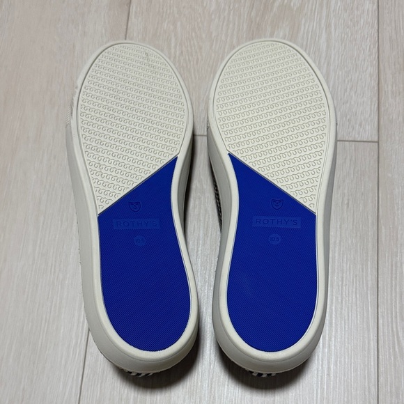 Rothy's The Original Slip-On Sneakers in Black and Tan Women Shoes - Picture 10 of 11